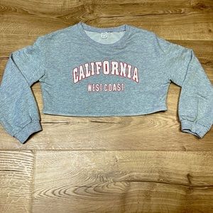 Grey cropped long sleeve